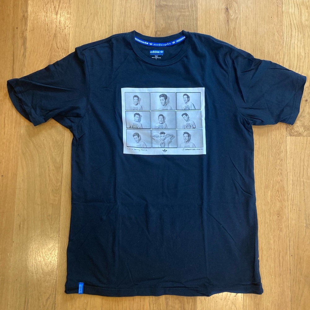Adidas Skateboarding Gonz T-shirt Rare Large Black Men’s Grant Brittain Photo
